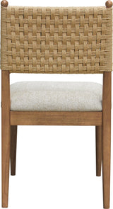 Langley Snow White/Cabin Glow Woven Back Chair (Set of 2) by Modus Furniture at Eve Furniture