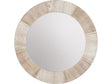 Langley White/Natural Wall Mirror by Crestview at Eve Furniture