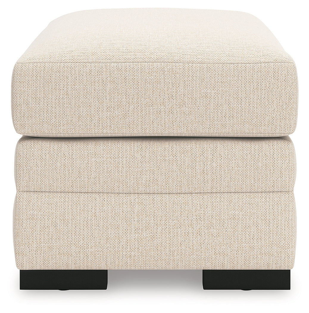 Lango Jute Ottoman by Ashley at Eve Furniture