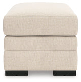 Lango Jute Ottoman by Ashley at Eve Furniture