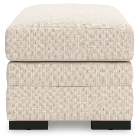 Lango Jute Ottoman by Ashley at Eve Furniture