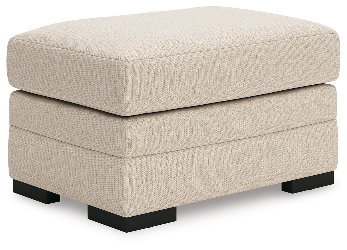 Lango Jute Ottoman by Ashley at Eve Furniture