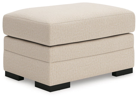 Lango Jute Ottoman by Ashley at Eve Furniture