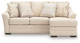 Lango Jute Queen Sofa RAF Chaise Sleeper by Ashley at Eve Furniture