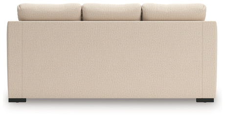 Lango Jute Queen Sofa RAF Chaise Sleeper by Ashley at Eve Furniture