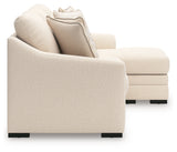 Lango Jute Queen Sofa RAF Chaise Sleeper by Ashley at Eve Furniture