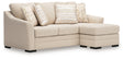 Lango Jute Queen Sofa RAF Chaise Sleeper by Ashley at Eve Furniture