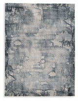 Langrich Blue/Gray/Cream Large Rug