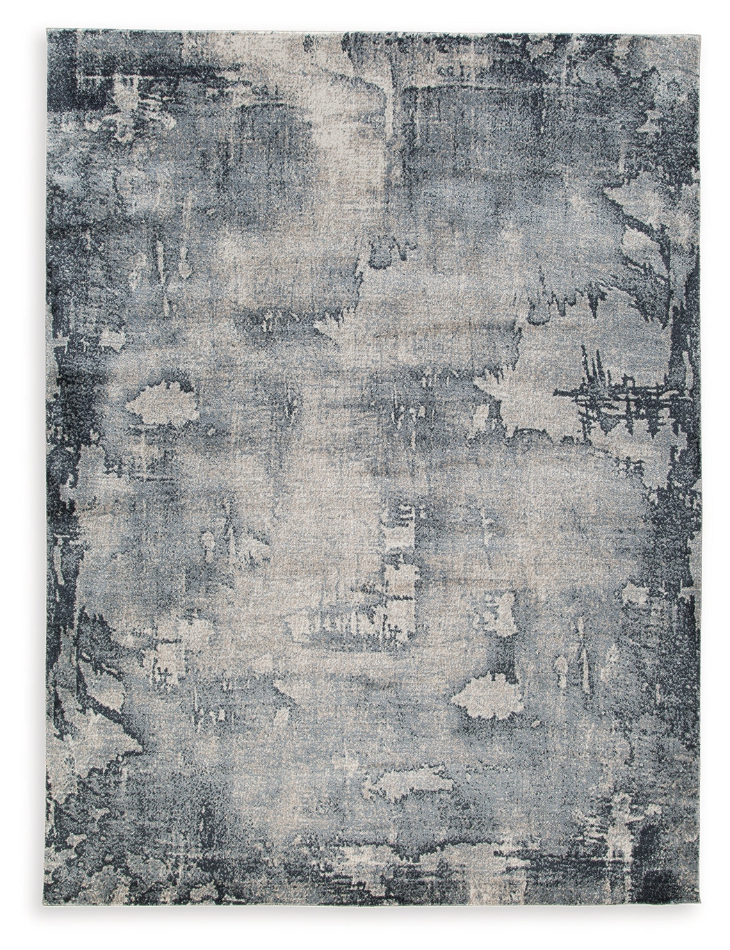 Langrich Blue/Gray/Cream Medium Rug by Ashley at Eve Furniture