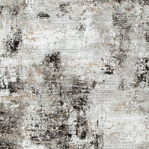 Langwell Black/Gray/White Extra Large Rug by Ashley at Eve Furniture