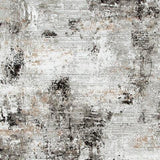 Langwell Black/Gray/White Large Rug by Ashley at Eve Furniture