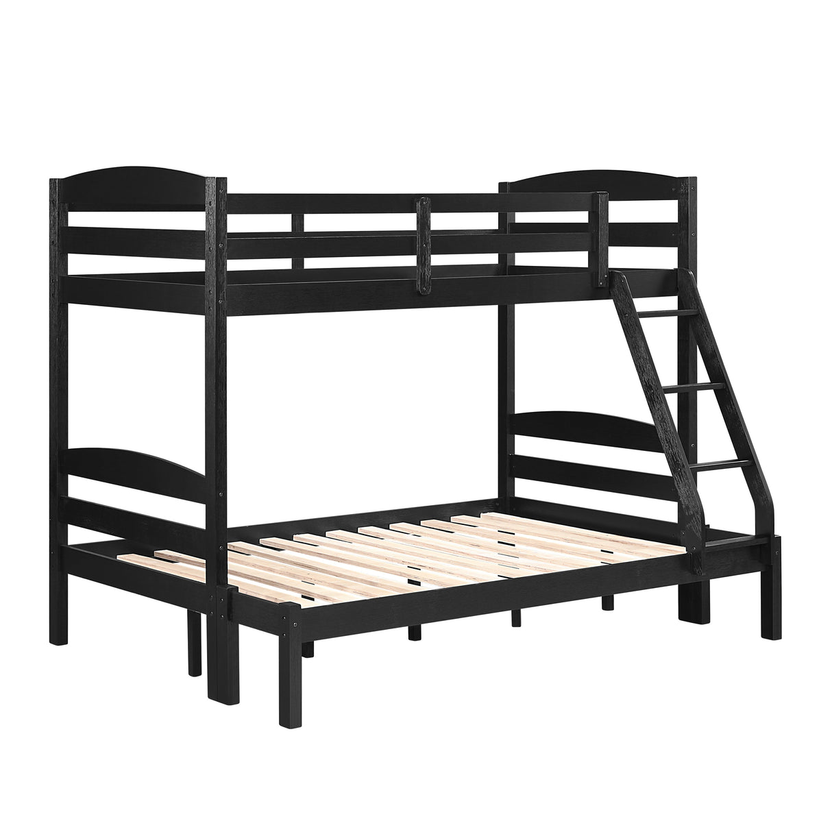 Lani Black Twin/Full Bunk Bed by Homelegance at Eve Furniture
