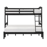 Lani Black Twin/Full Bunk Bed by Homelegance at Eve Furniture