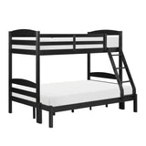 Lani Black Twin/Full Bunk Bed by Homelegance at Eve Furniture
