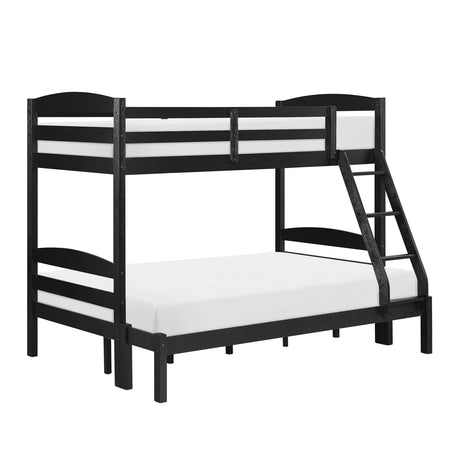 Lani Black Twin/Full Bunk Bed by Homelegance at Eve Furniture
