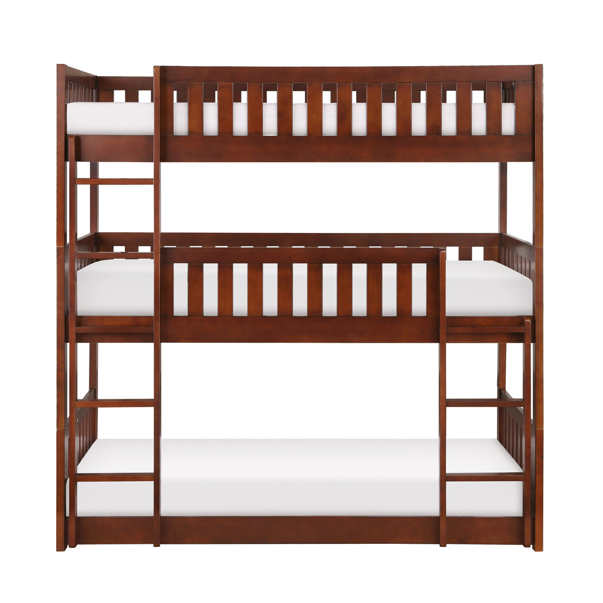 Lani Black Twin/Twin Bunk Bed by Homelegance at Eve Furniture