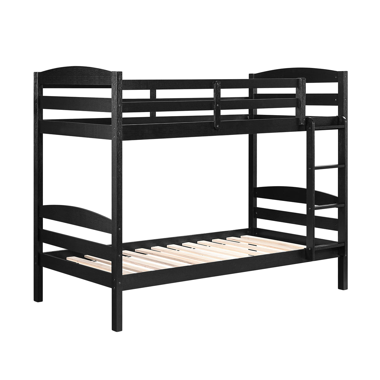 Lani Black Twin/Twin Bunk Bed by Homelegance at Eve Furniture