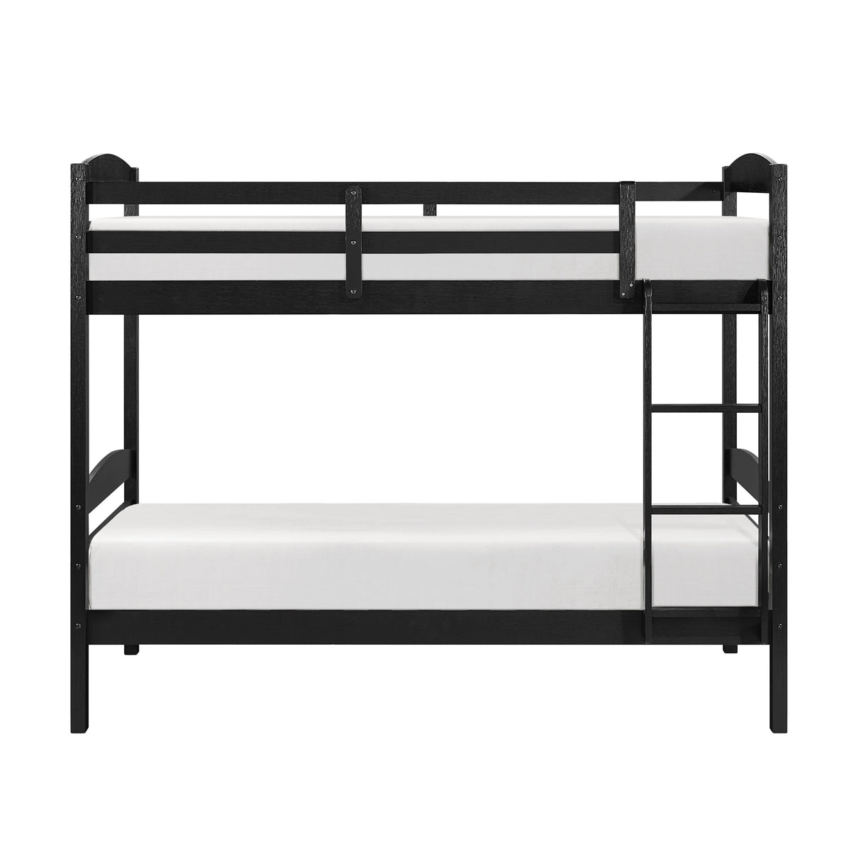 Lani Black Twin/Twin Bunk Bed by Homelegance at Eve Furniture