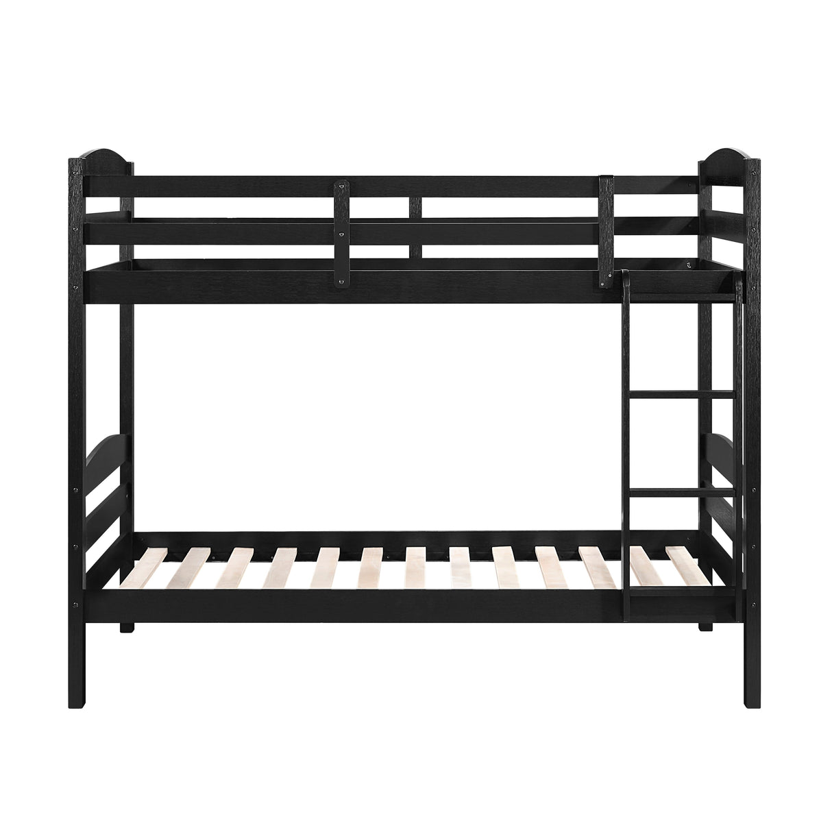 Lani Black Twin/Twin Bunk Bed by Homelegance at Eve Furniture