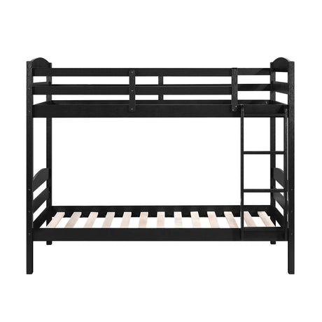 Lani Black Twin/Twin Bunk Bed by Homelegance at Eve Furniture
