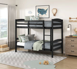 Lani Black Twin/Twin Bunk Bed by Homelegance at Eve Furniture