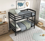 Lani Black Twin/Twin Bunk Bed by Homelegance at Eve Furniture