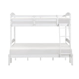 Lani White Twin/Full Bunk Bed by Homelegance at Eve Furniture