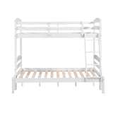 Lani White Twin/Full Bunk Bed by Homelegance at Eve Furniture