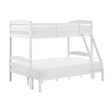 Lani White Twin/Full Bunk Bed by Homelegance at Eve Furniture