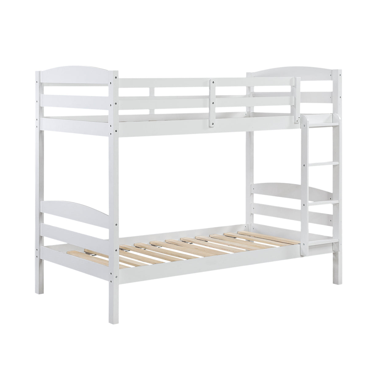 Lani White Twin/Twin Bunk Bed by Homelegance at Eve Furniture