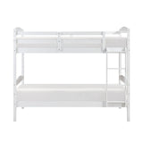 Lani White Twin/Twin Bunk Bed by Homelegance at Eve Furniture