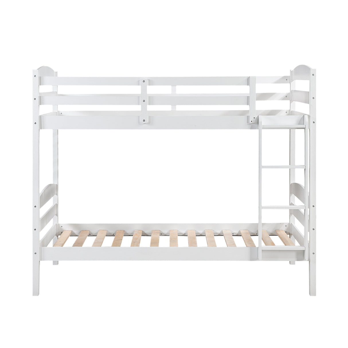 Lani White Twin/Twin Bunk Bed by Homelegance at Eve Furniture
