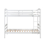 Lani White Twin/Twin Bunk Bed by Homelegance at Eve Furniture
