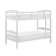Lani White Twin/Twin Bunk Bed by Homelegance at Eve Furniture