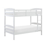 Lani White Twin/Twin Bunk Bed by Homelegance at Eve Furniture