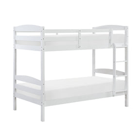 Lani White Twin/Twin Bunk Bed by Homelegance at Eve Furniture
