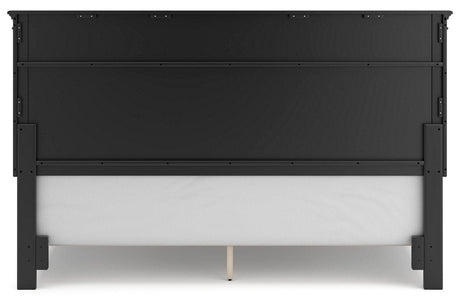Lanolee Black California King Panel Bed by Ashley at Eve Furniture