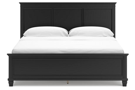 Lanolee Black California King Panel Bed by Ashley at Eve Furniture