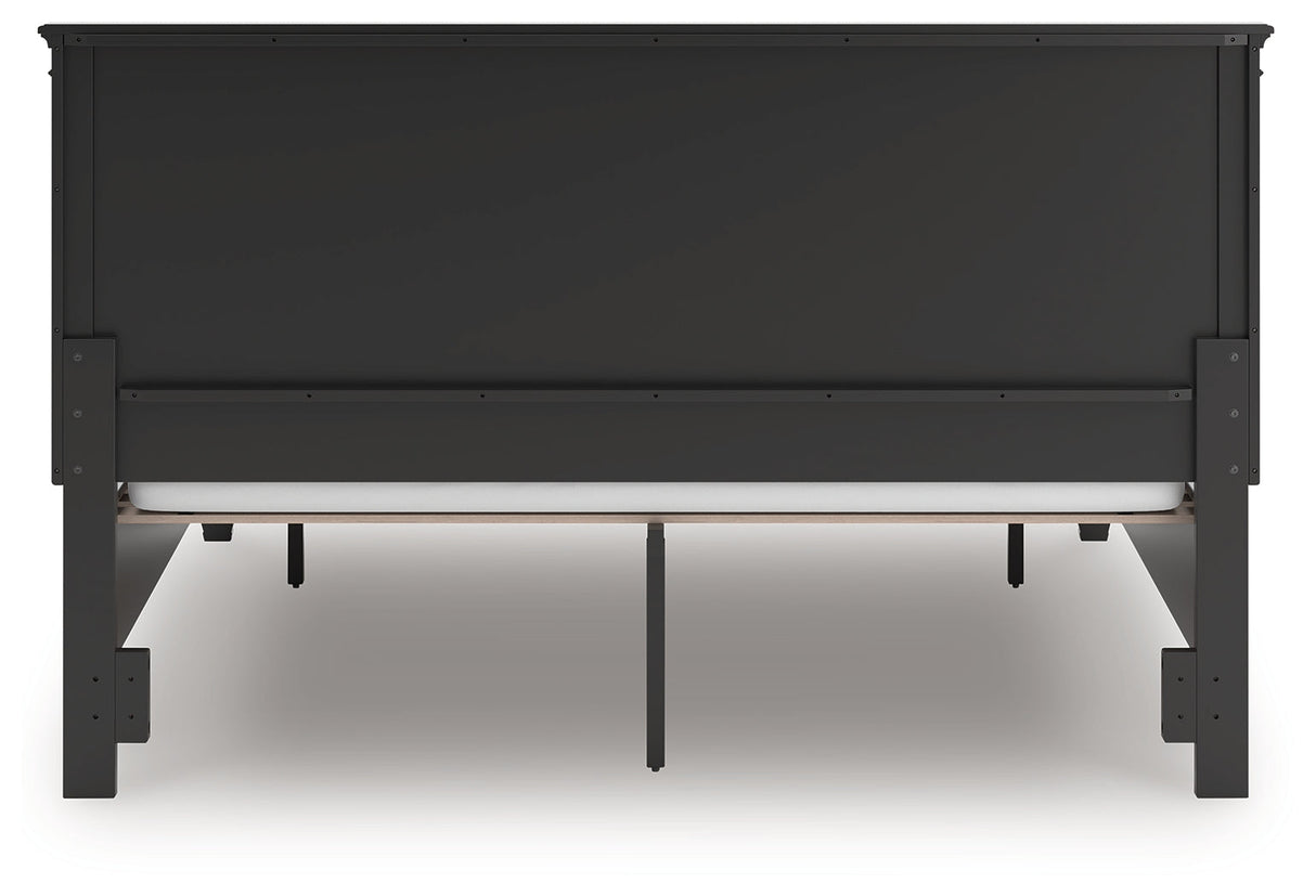 Lanolee Black California King Panel Storage Bed by Ashley at Eve Furniture
