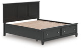 Lanolee Black California King Panel Storage Bed by Ashley at Eve Furniture
