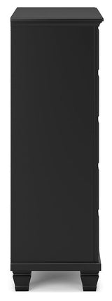 Lanolee Black Chest of Drawers by Ashley at Eve Furniture