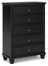 Lanolee Black Chest of Drawers