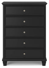 Lanolee Black Chest of Drawers