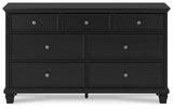 Lanolee Black Dresser by Ashley at Eve Furniture
