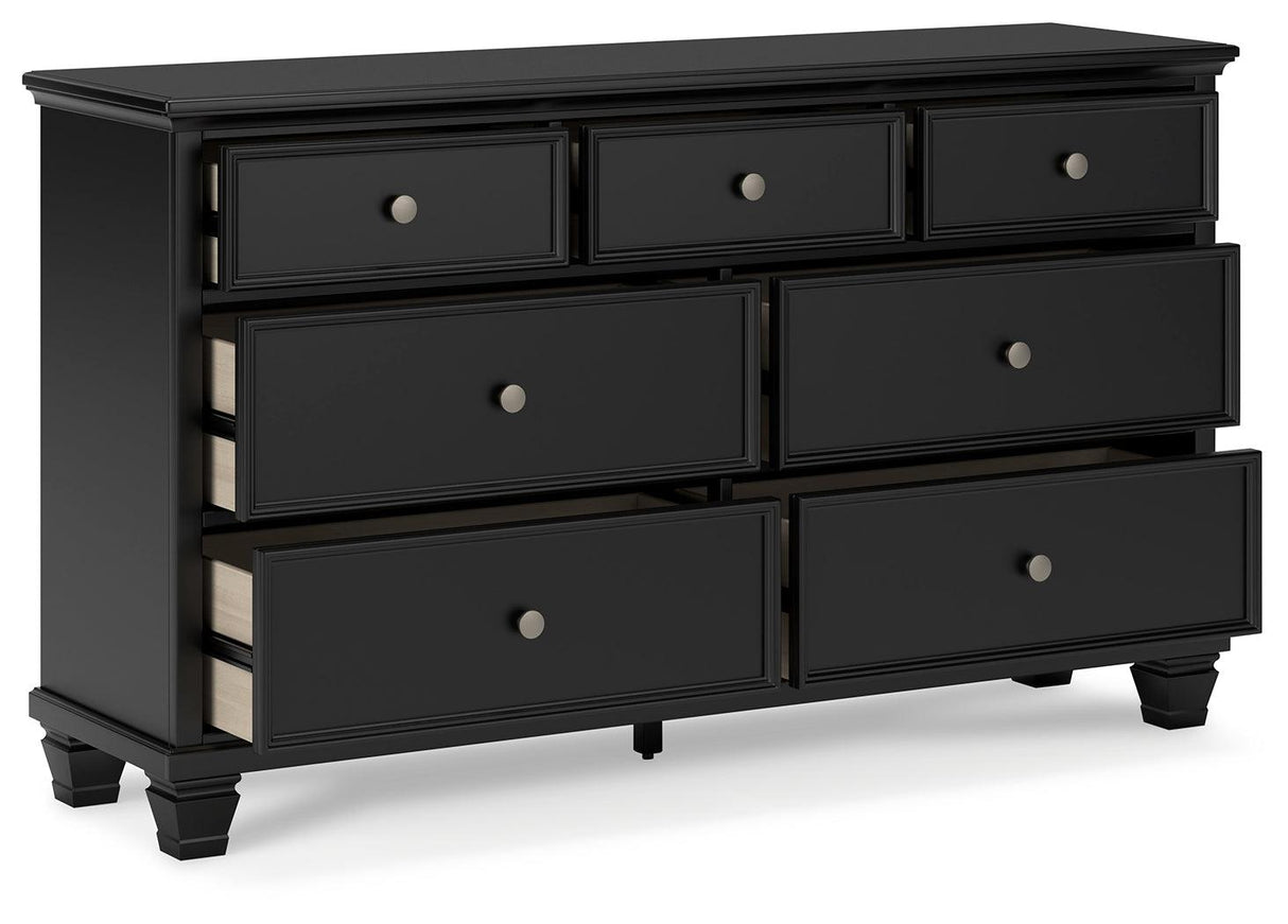 Lanolee Black Dresser by Ashley at Eve Furniture