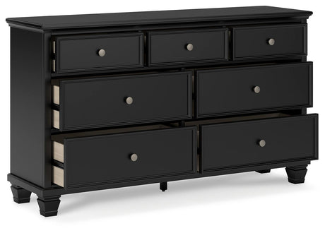 Lanolee Black Dresser by Ashley at Eve Furniture