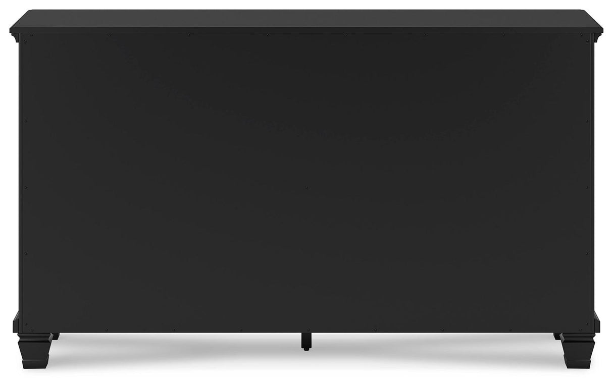 Lanolee Black Dresser by Ashley at Eve Furniture