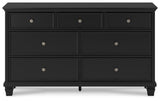 Lanolee Black Dresser by Ashley at Eve Furniture