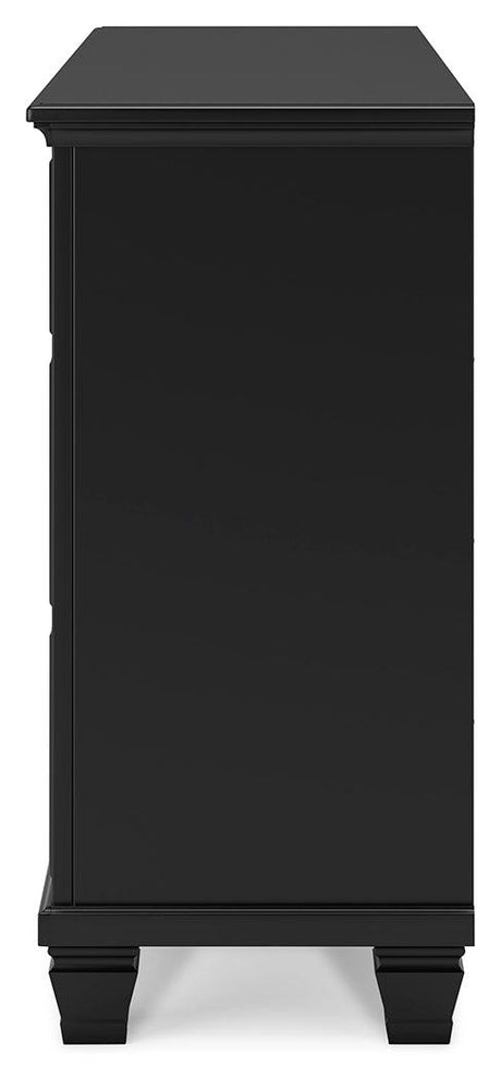 Lanolee Black Dresser by Ashley at Eve Furniture