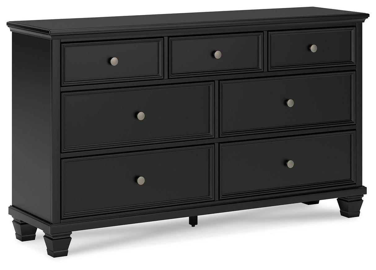 Lanolee Black Dresser by Ashley at Eve Furniture